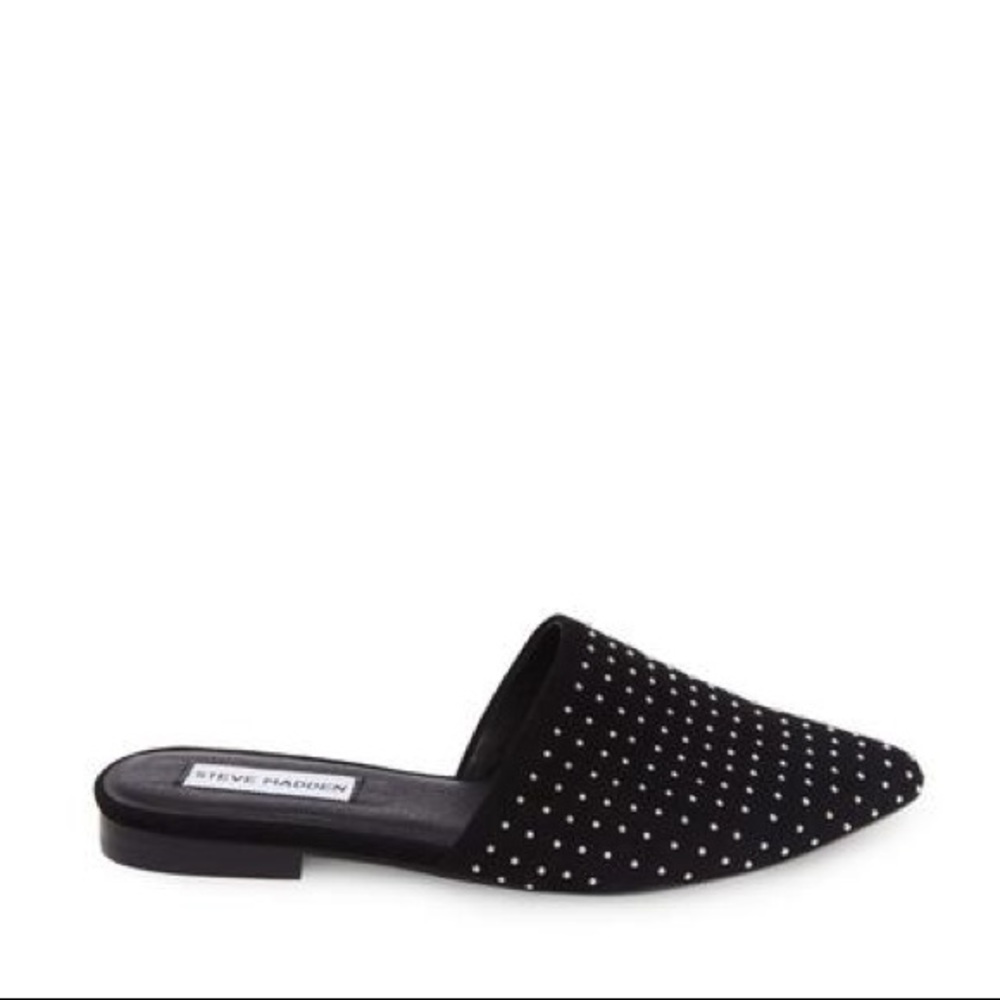 Steve Madden Trace-S Studded Black Mule